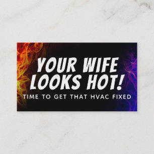 HVACおもしろいのスローガン 名刺