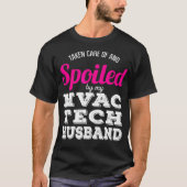 HVACおもしろい Tech Wiff結婚の記念贈与 Tシャツ (正面)