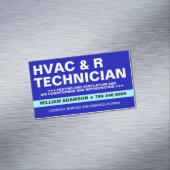 HVACおよび冷蔵サービス | テクニシャン マグネット名刺 (インサイチュ)