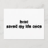 HVACが私の命を救った ポストカード (正面)