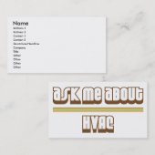 HVACについて私に尋ねて下さい 名刺 (正面/裏面)