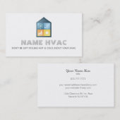 HVACのスローガンの名刺 名刺 (正面/裏面)