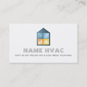 HVACのスローガンの名刺 名刺 (正面)