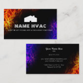 HVACのスローガンの名刺 名刺 (正面/裏面)