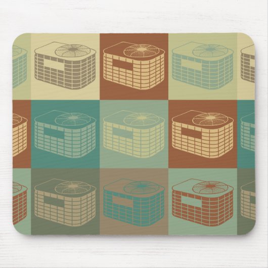 HVACのポップアート マウスパッド (正面)