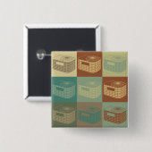 HVACのポップアート 缶バッジ (正面&裏面)