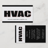 HVACの技術者のはっきりしたな金ゴールド 名刺 (正面/裏面)