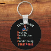 Hvacの技術者素晴らしのインストール作業を再開 キーホルダー (正面)