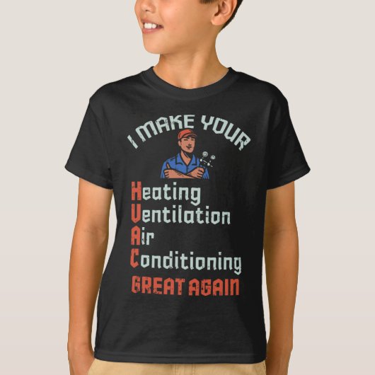 Hvacの技術者素晴らしのインストール作業を再開 Tシャツ (正面)