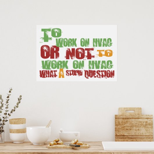 HVACを操作するには ポスター (キッチン)