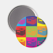 HVACアーポップ・アートのト マグネット (正面/裏面)