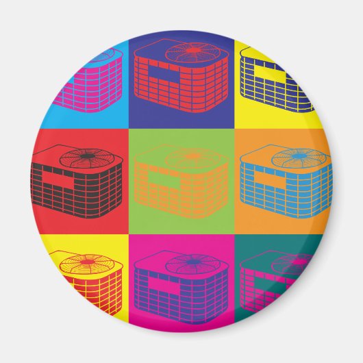 HVACアーポップ・アートのト マグネット (正面)