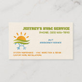 HVACカスタムのQR 名刺 (正面)