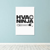 HVACギフトおもしろいテクニカ男性へーカッコいいエア管区 キャンバスプリント (インサイチュ (ウッドフロア))