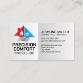 HVACサービス – 暖房、換気、AC 名刺 (正面)