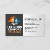 HVACサービス – 暖房、換気、AC 名刺 (正面)