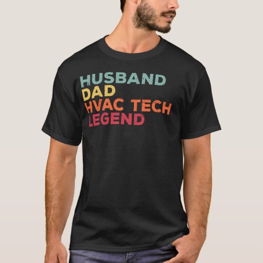 HVACテクニカおもしろいーTシャツ、AC Tech Repairman Tシャツ (正面)