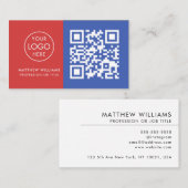 HVACプロフェッショナルQRコードロモダンゴ 名刺 (正面/裏面)