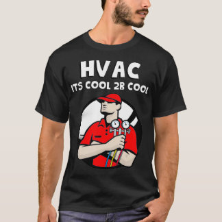 HVAC修カッコいい理が熱おカッコいいよび空気ACに Tシャツ