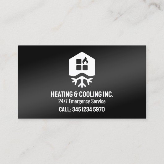 🌡️ HVAC冷暖房用QR 名刺 (正面)