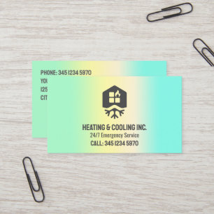 HVAC冷暖房用QR 名刺