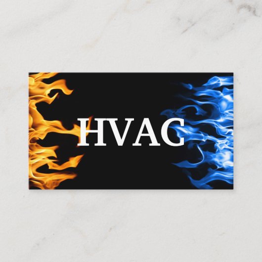 HVAC冷暖房  名刺 (正面)