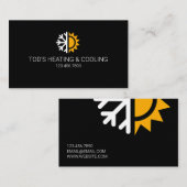HVAC冷暖房、空調 名刺 (正面/裏面)