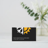 HVAC冷暖房、空調 名刺 (スタンド正面)