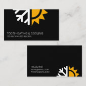 HVAC冷暖房、空調 名刺 (正面/裏面)
