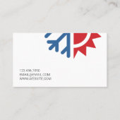 HVAC冷暖房、空調 名刺 (裏面)