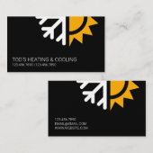 HVAC冷暖房、空調 名刺 (正面/裏面)
