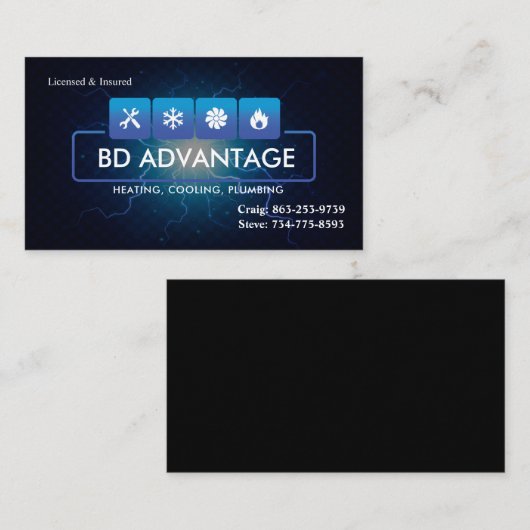 HVAC名刺 名刺 (正面/裏面)