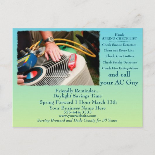 HVAC夏時間 ポストカード (正面)