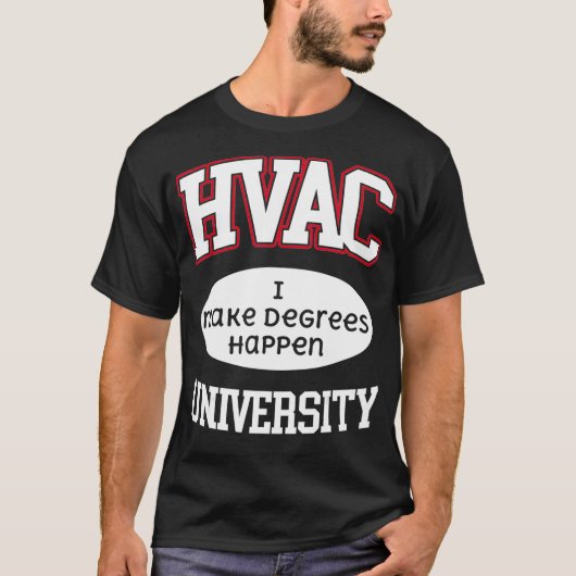 HVAC大学AC技術を実現 Tシャツ (正面)