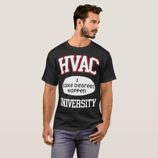 HVAC大学AC技術を実現 Tシャツ (正面フル)