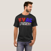 Hvac学生 Hvac技術者 メカニック Tシャツ (正面フル)