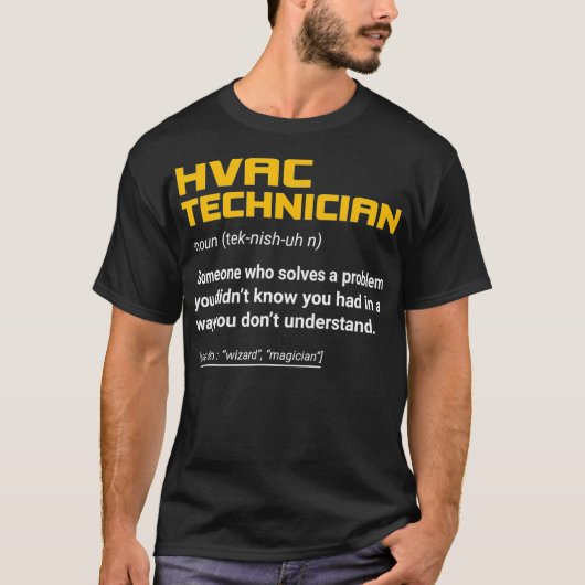 HVAC技術定義 – 冷暖房技術 Tシャツ (正面)