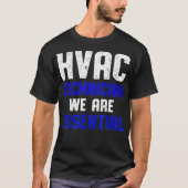 HVAC技術者おもしろいHVAC技術 Tシャツ (正面)