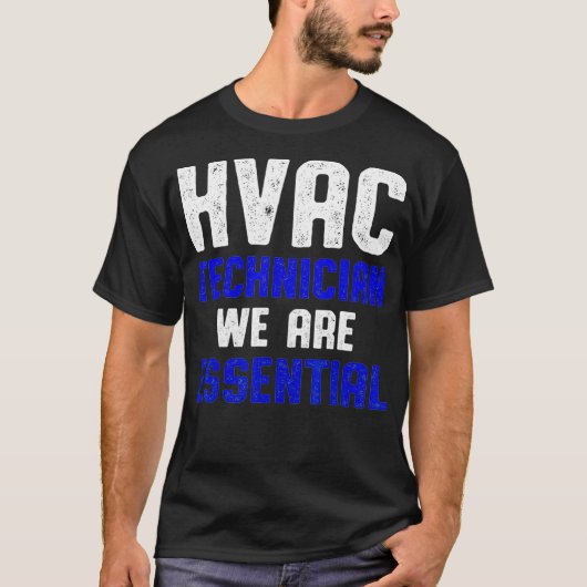 HVAC技術者おもしろいHVAC技術 Tシャツ (正面)