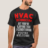 HVAC技術者おもしろいHVAC Tech Premium _14 Tシャツ (正面)
