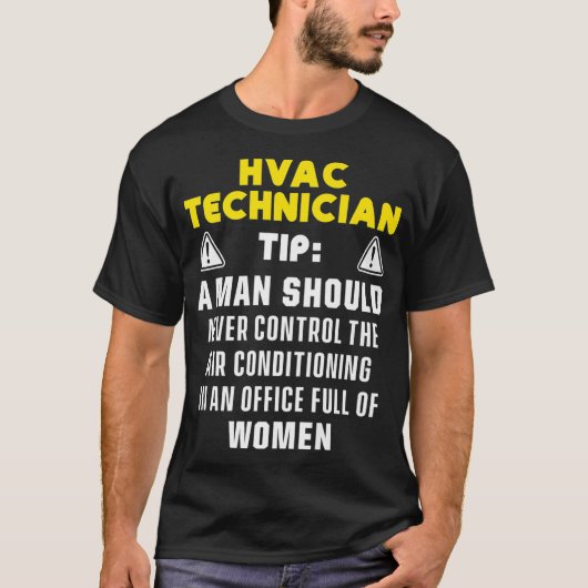 HVAC技術者おもしろいHVAC Tech Premium _46 Tシャツ (正面)