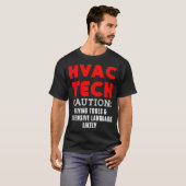 HVAC技術者おもしろいHVAC Tech Premium _51 Tシャツ (正面フル)