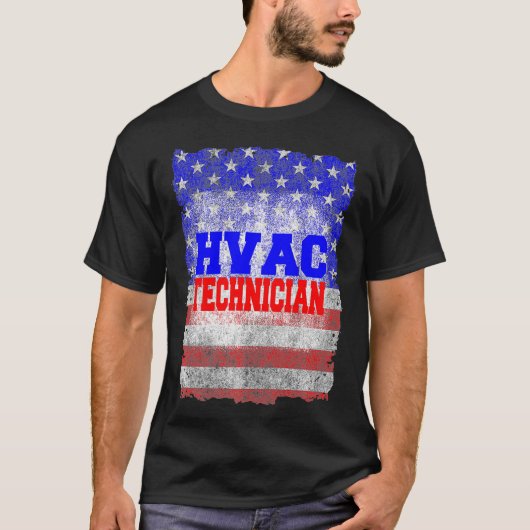 HVAC技術者がHVACテクおもしろいニックプレミアムを実施 Tシャツ (正面)