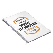 HVAC技術者のロゴギフト。 ノートブック (右側)