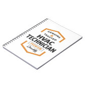 HVAC技術者のロゴギフト。 ノートブック (左側)