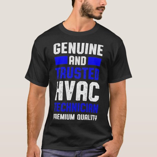 HVAC技術者の信頼おもしろいHVAC技術 Tシャツ (正面)