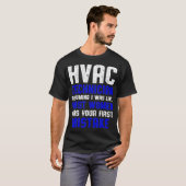HVAC技術者の大半の女性おもしろいHVAC技術 Tシャツ (正面フル)