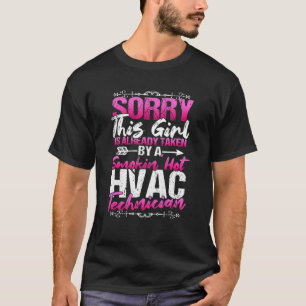 Hvac技術者の妻のガールフレンドがHot Techによって撮影 Tシャツ