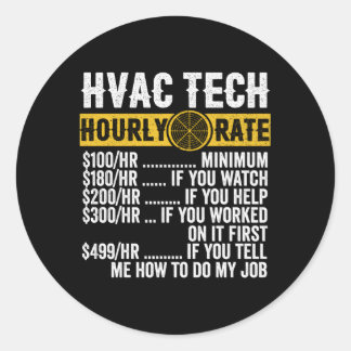 Hvac技術者の時間当り料金S ラウンドシール
