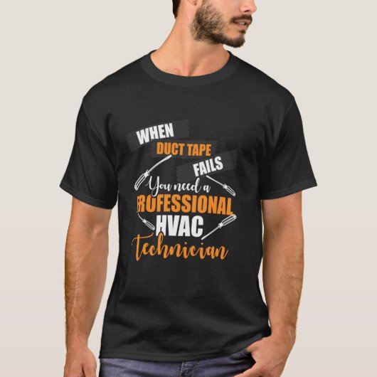 Hvac技術者プロフェッショナルおもしろいHvac Tech Tシャツ (正面)